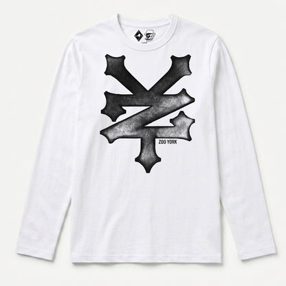 Zoo York Trash Long Sleeve T-Shirt White - front