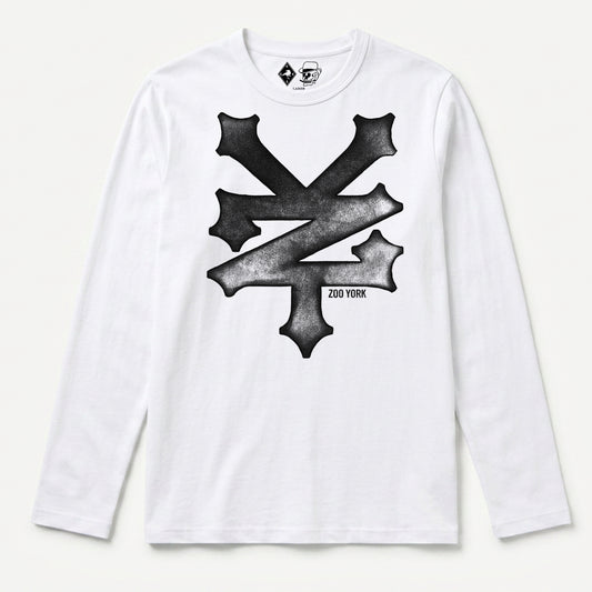 Zoo York Trash Long Sleeve T-Shirt White - front