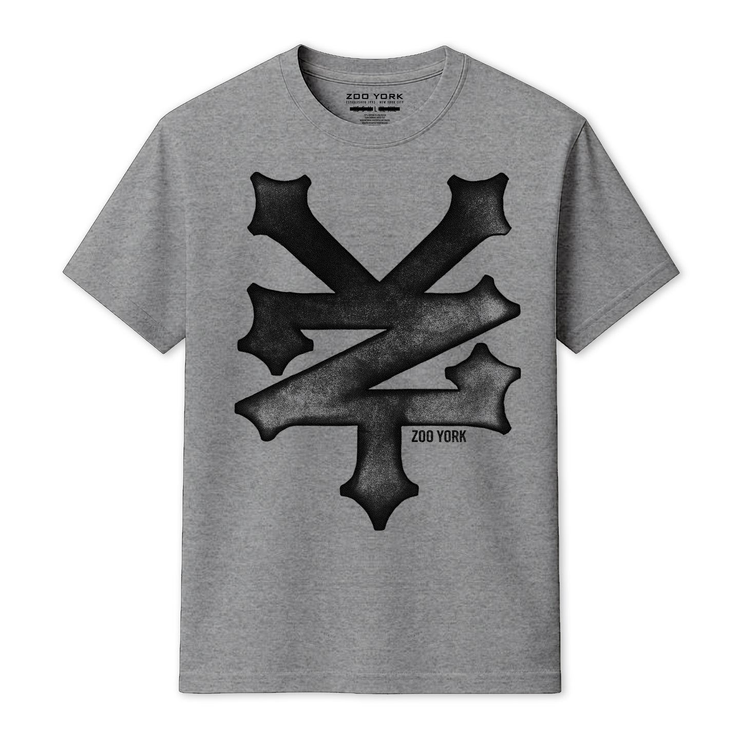 ZOO YORK TRASH T-SHIRT GREY MARL