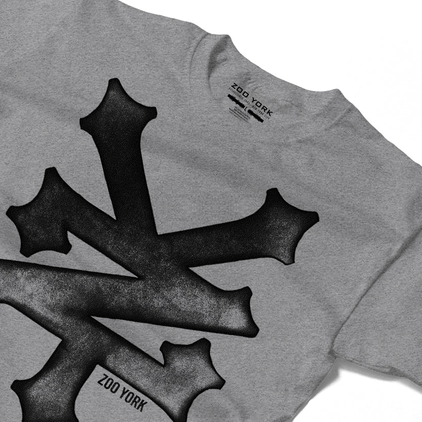 ZOO YORK TRASH T-SHIRT GREY MARL