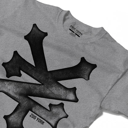 ZOO YORK TRASH T-SHIRT GREY MARL