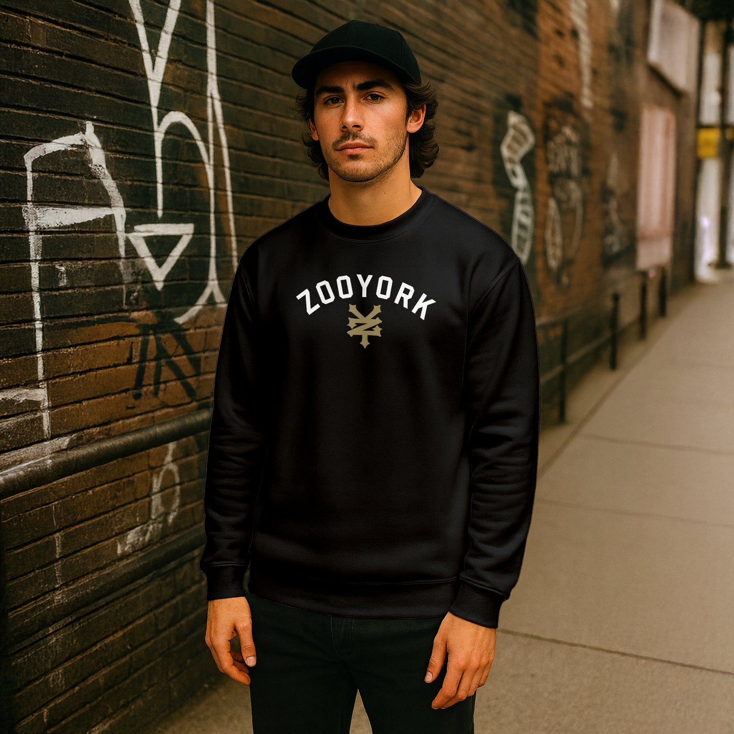ZOO YORK STANDARD CREW SWEAT BLACK