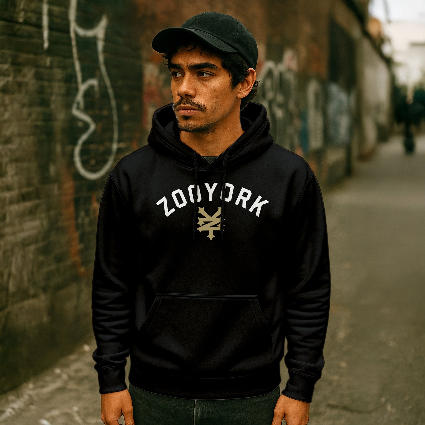 ZOO YORK STANDARD HOODIE BLACK