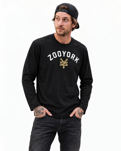 Zoo York Standard Long Sleeve T-Shirt Black - model front