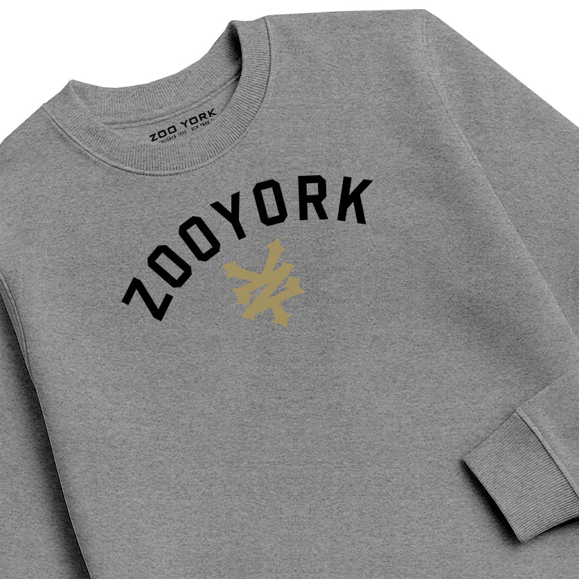 ZOO YORK STANDARD CREW SWEAT HEATHER GREY