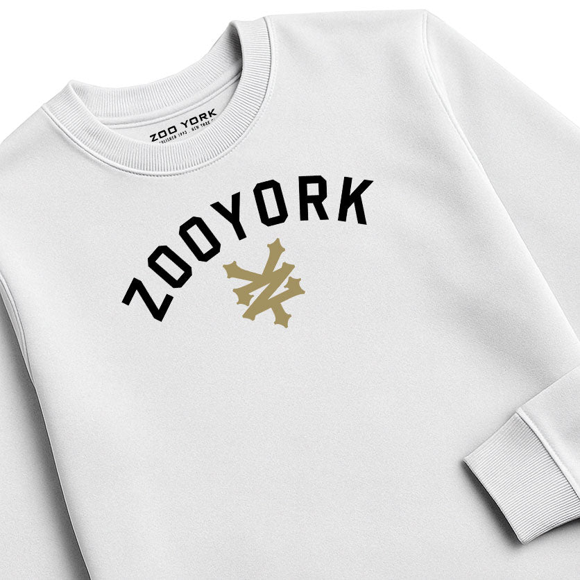 ZOO YORK STANDARD CREW SWEAT LITE WHITE