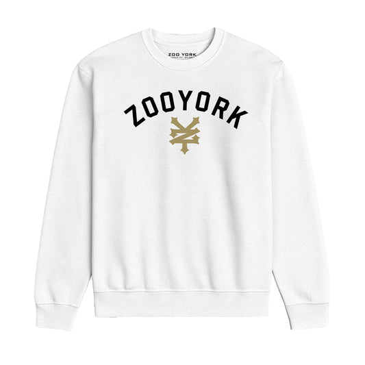 ZOO YORK STANDARD CREW SWEAT LITE WHITE