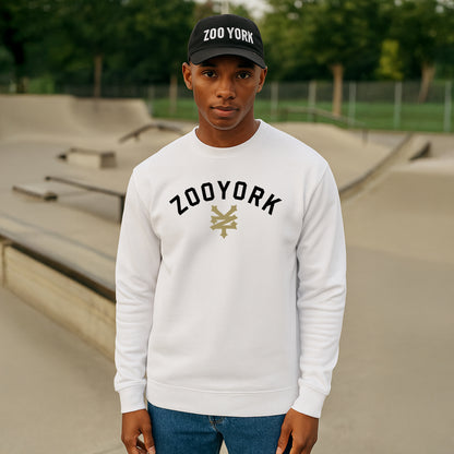 ZOO YORK STANDARD CREW SWEAT LITE WHITE