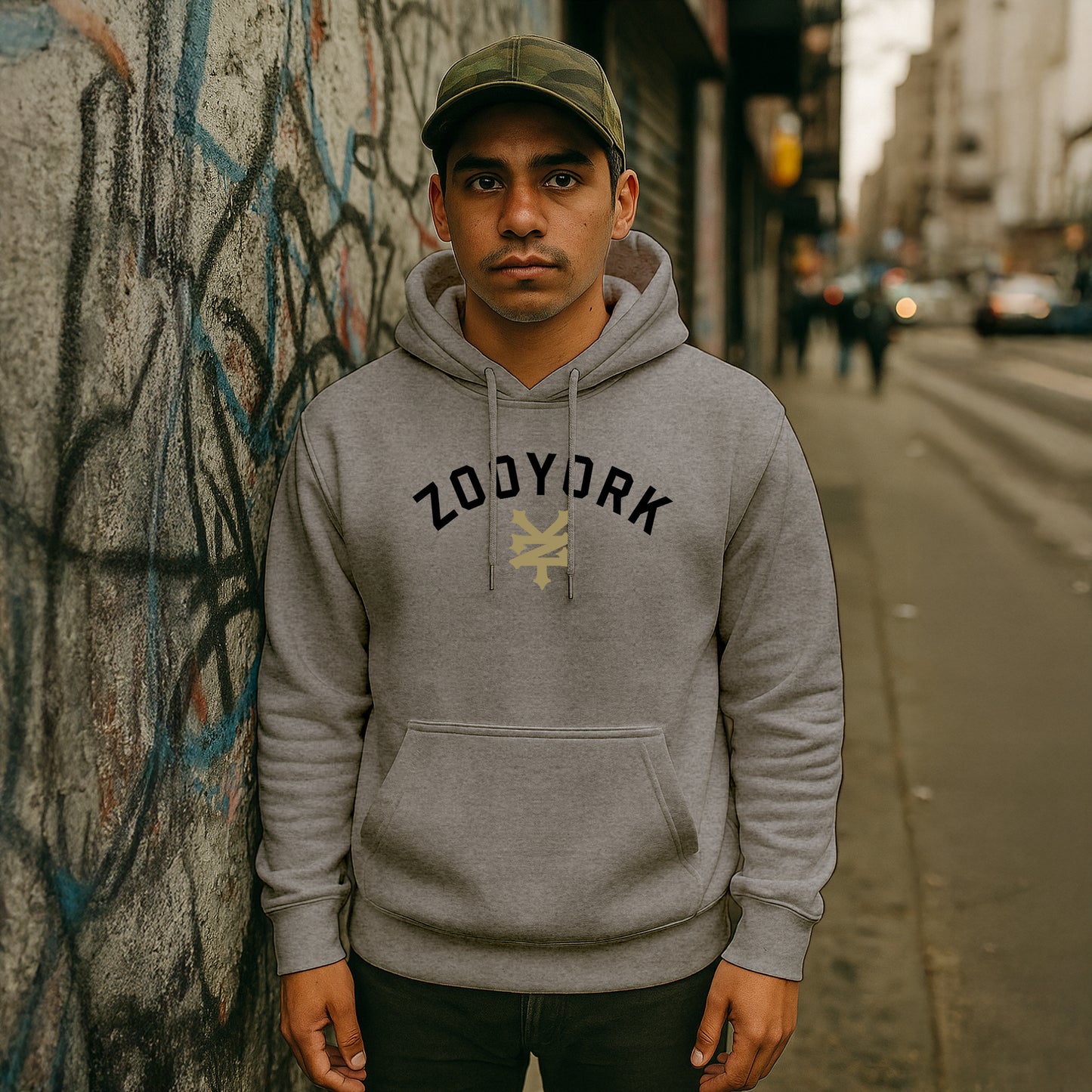 ZOO YORK STANDARD HOODIE HEATHER GREY