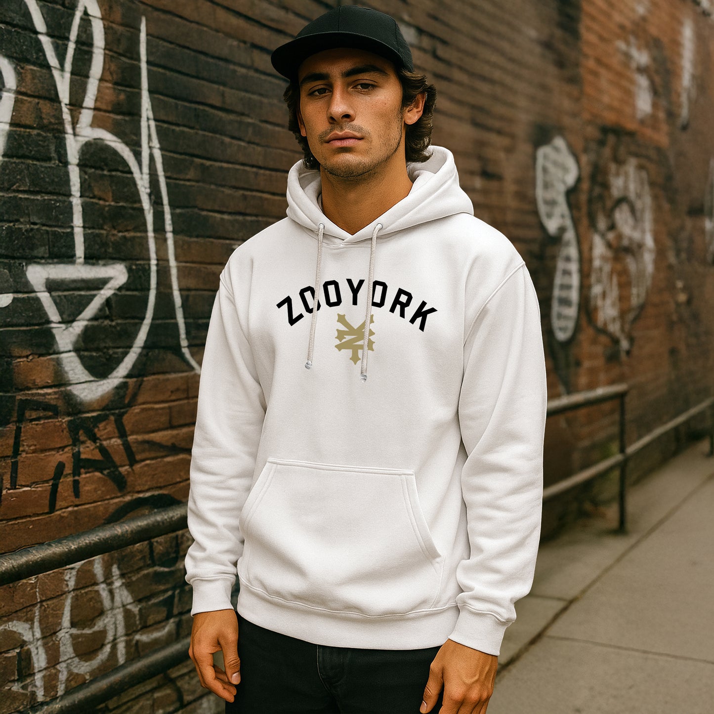 ZOO YORK STANDARD HOODIE LITE WHITE