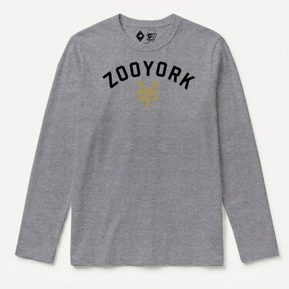 Zoo York Standard Long Sleeve T-Shirt Heather Grey - front