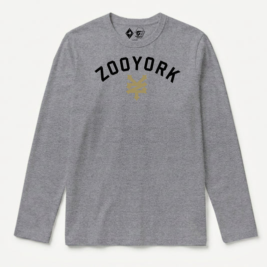 Zoo York Standard Long Sleeve T-Shirt Heather Grey - front
