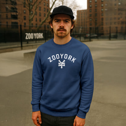 ZOO YORK STANDARD CREW SWEAT LITE AIRFORCE BLUE