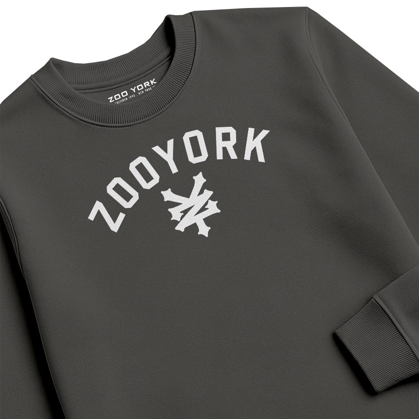 ZOO YORK STANDARD CREW SWEAT CHARCOAL