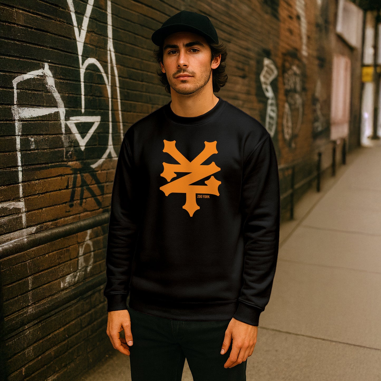 ZOO YORK CRACKERJACK CREW SWEAT BLACK