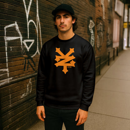 ZOO YORK CRACKERJACK CREW SWEAT BLACK