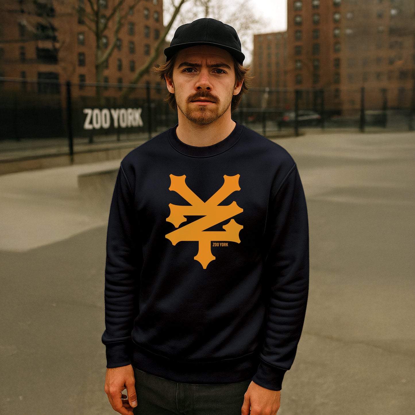 ZOO YORK CRACKERJACK CREW SWEAT BLACK