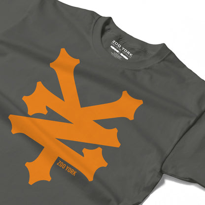 ZOO YORK CRACKERJACK T-SHIRT - LIGHT GRAPHITE