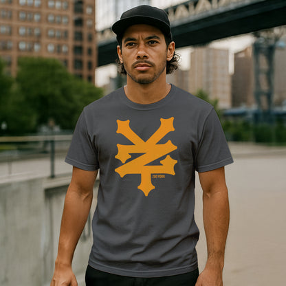 ZOO YORK CRACKERJACK T-SHIRT - LIGHT GRAPHITE