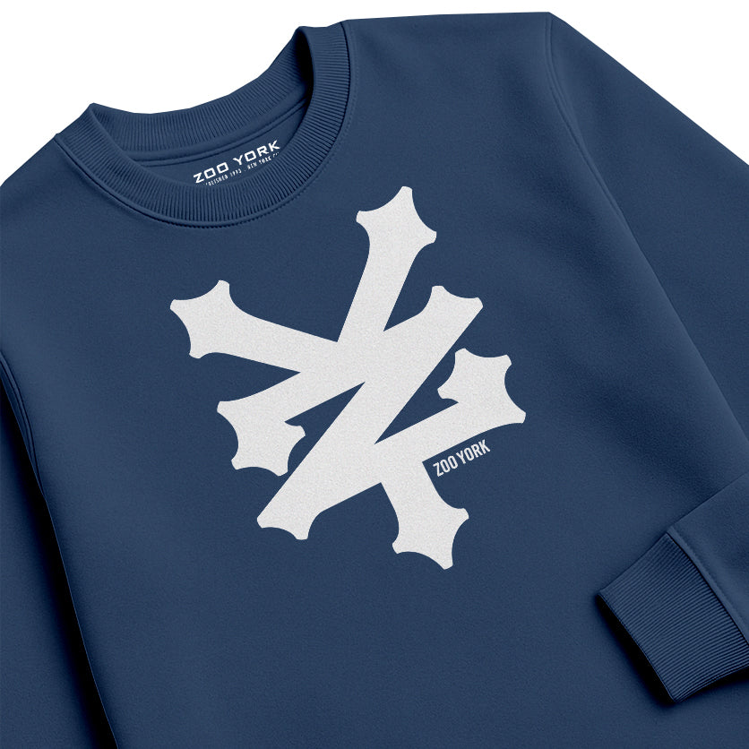 ZOO YORK CRACKERJACK CREW SWEAT LITE AIRFORCE BLUE