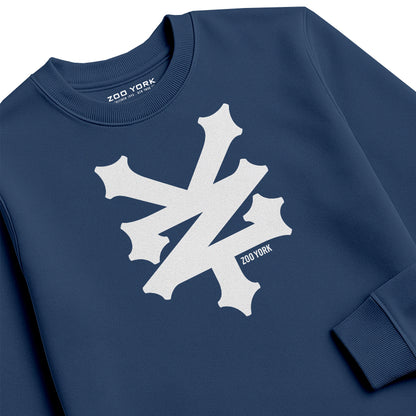ZOO YORK CRACKERJACK CREW SWEAT LITE AIRFORCE BLUE