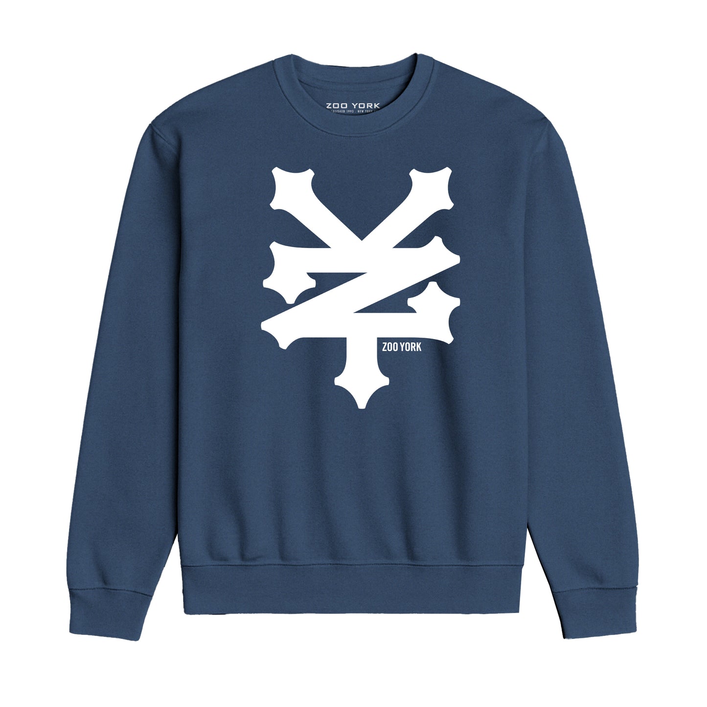 ZOO YORK CRACKERJACK CREW SWEAT LITE AIRFORCE BLUE