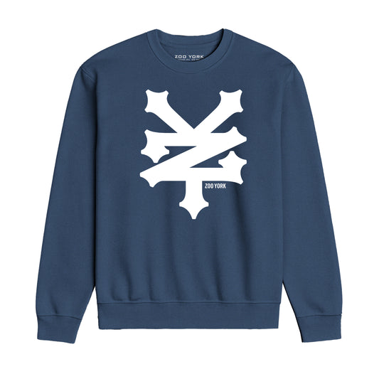 ZOO YORK CRACKERJACK CREW SWEAT LITE AIRFORCE BLUE