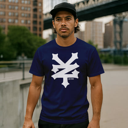 ZOO YORK CRACKERJACK T-SHIRT NAVY BLUE