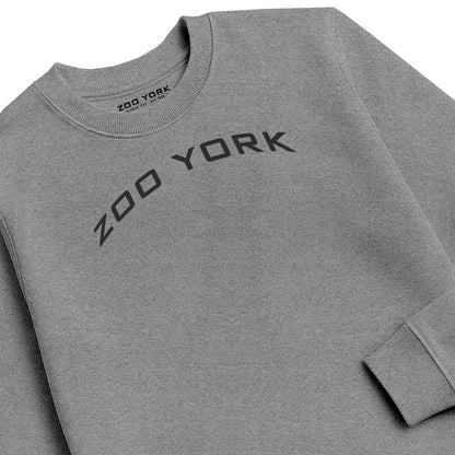 ZOO YORK Y2K ARCH CREW SWEAT HEATHER GREY