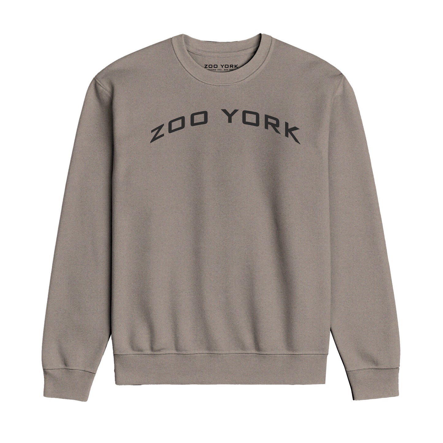 ZOO YORK Y2K ARCH CREW SWEAT STONE