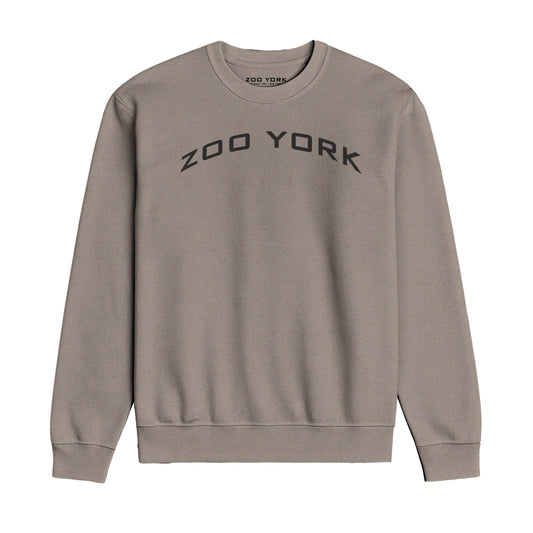 ZOO YORK Y2K ARCH CREW SWEAT STONE