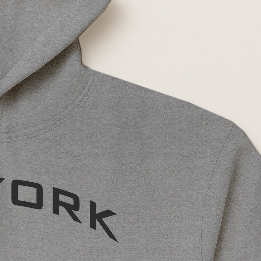 ZOO YORK Y2K ARCH HOODIE HEATHER GREY