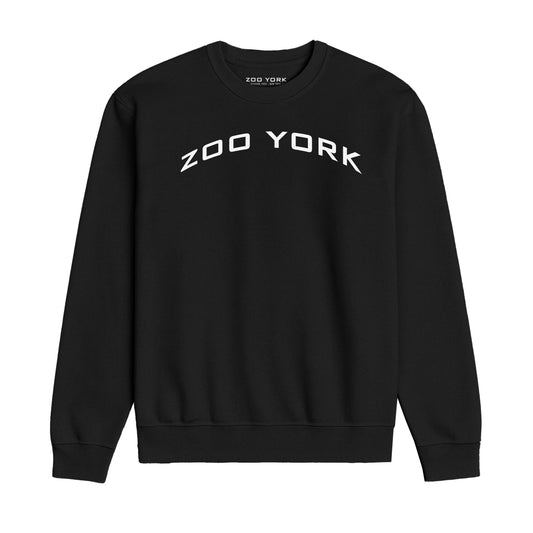 ZOO YORK Y2K ARCH CREW SWEAT BLACK