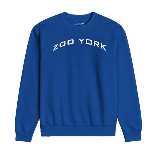 ZOO YORK Y2K ARCH CREW SWEAT LITE ROYAL BLUE