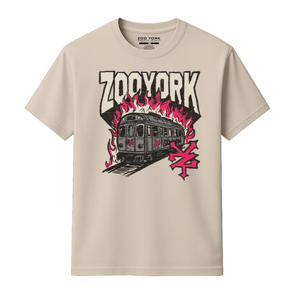 ZOO YORK RAIL BURN T-SHIRT NATURAL