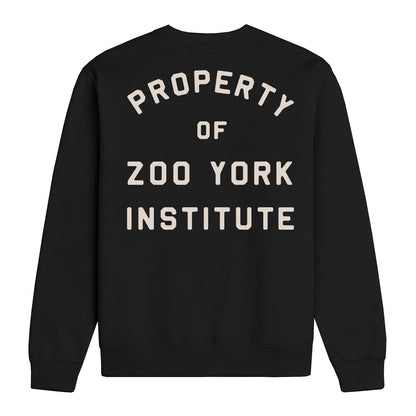 ZOO YORK INSTITUTE CREW SWEAT BLACK