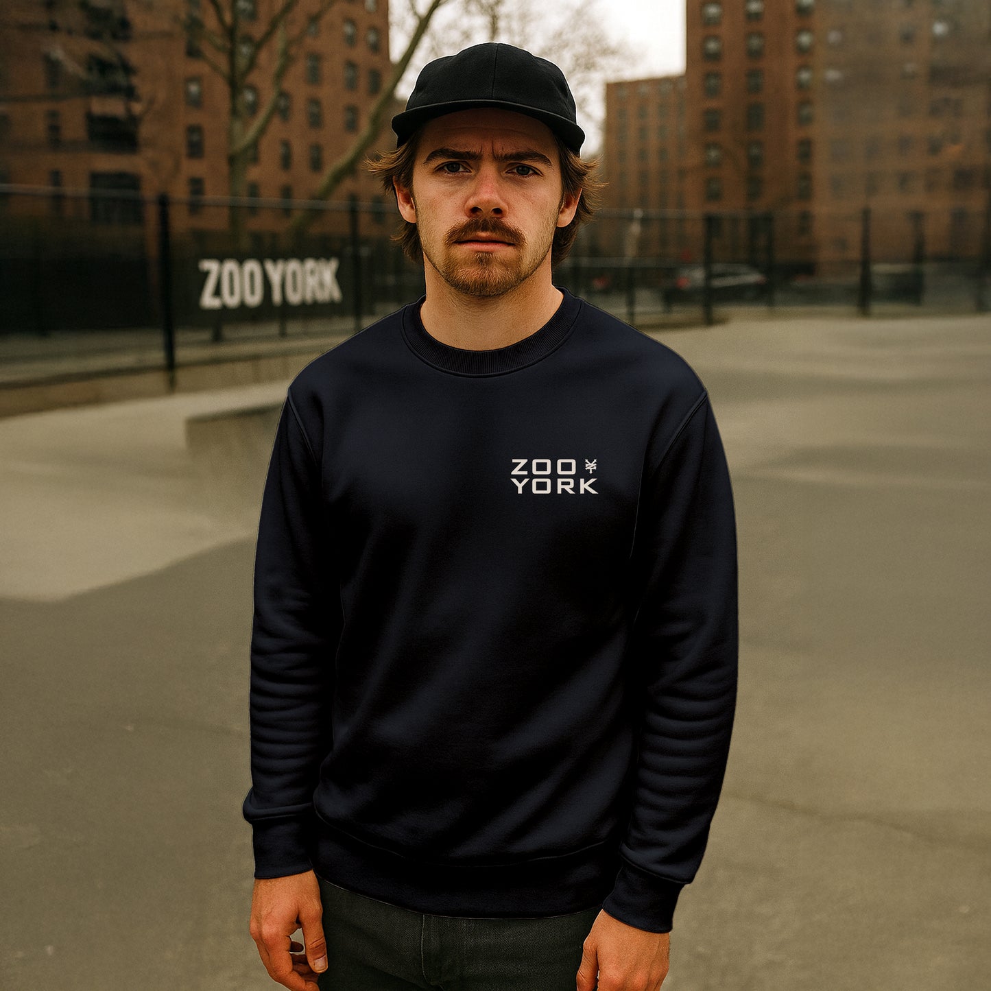ZOO YORK INSTITUTE CREW SWEAT BLACK
