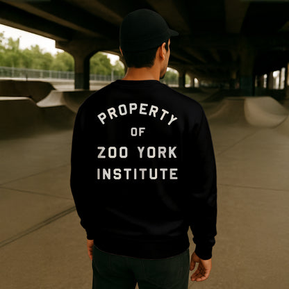 ZOO YORK INSTITUTE CREW SWEAT BLACK