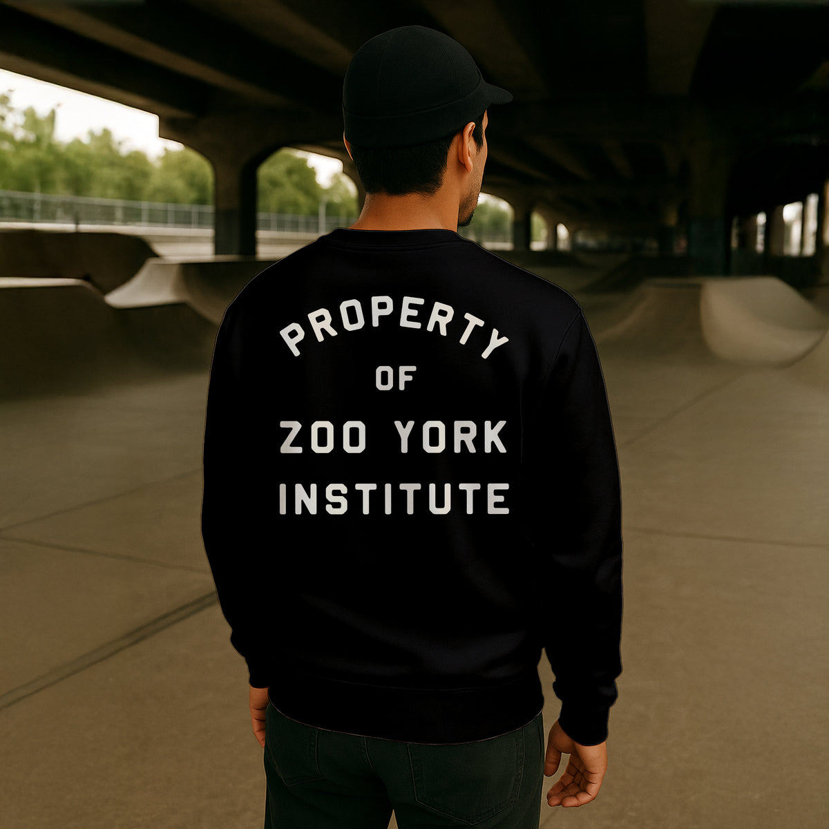 Zoo York Institute Crew Sweat Black