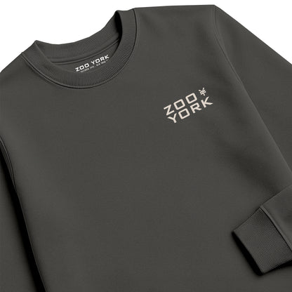 ZOO YORK INSTITUTE CREW SWEAT CHARCOAL