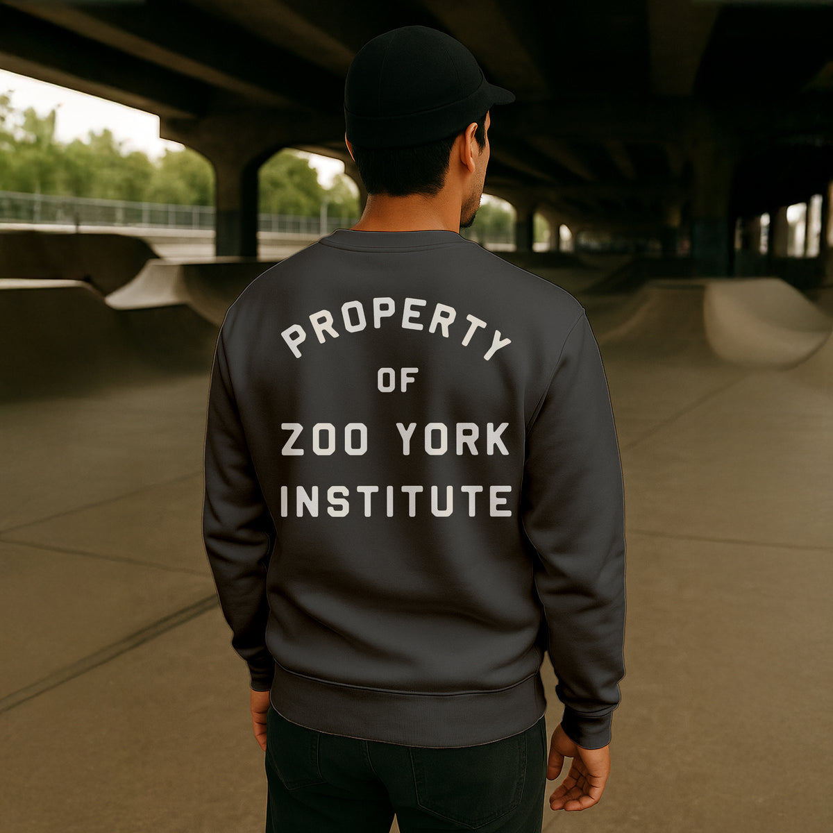 Zoo York Institute Crew Sweat Charcoal