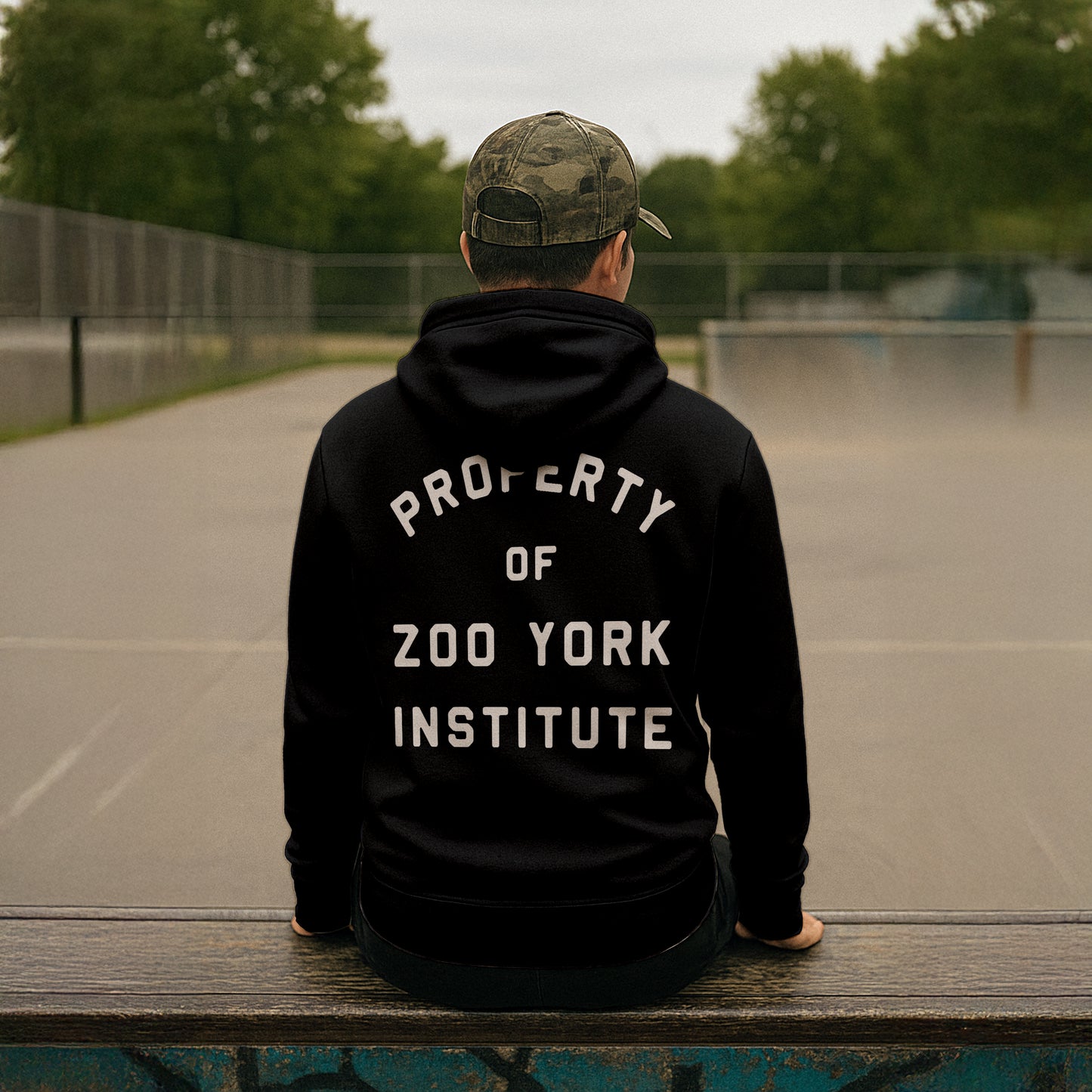 ZOO YORK INSTITUTE HOODIE BLACK