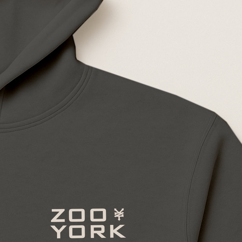ZOO YORK INSTITUTE HOODIE CHARCOAL