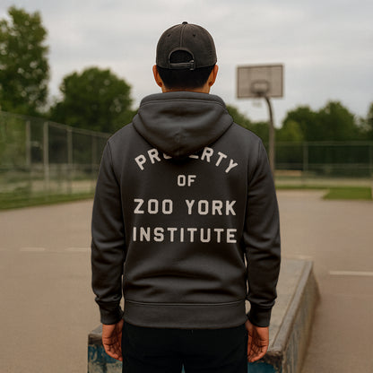 ZOO YORK INSTITUTE HOODIE CHARCOAL