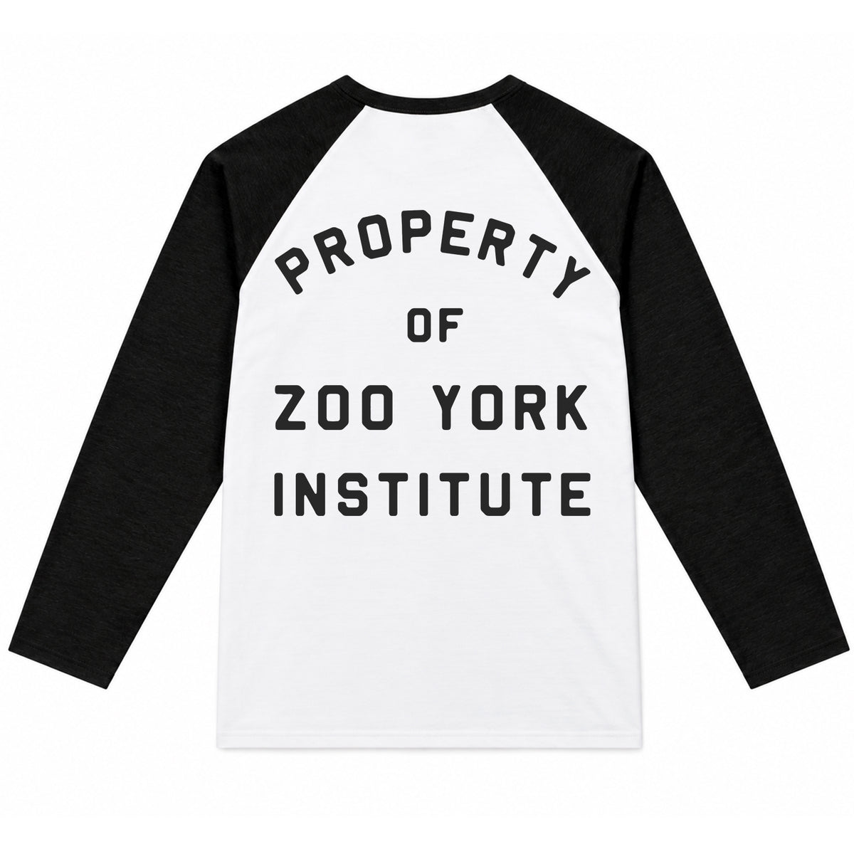 Zoo York Property Baseball Tee White/Black - back