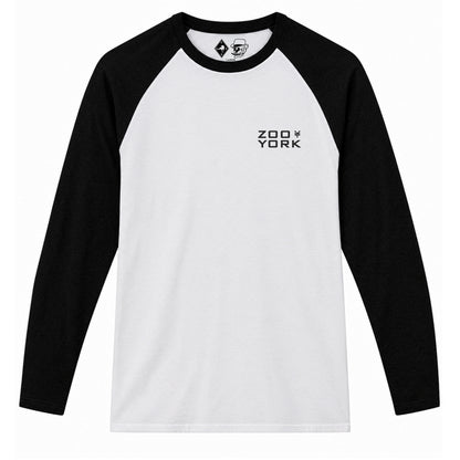Zoo York Property Baseball Tee White/Black - front