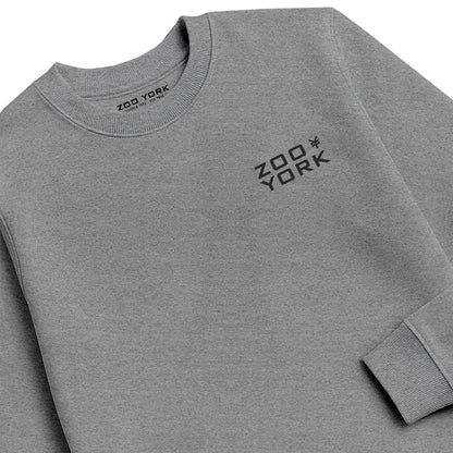 ZOO YORK INSTITUTE CREW SWEAT HEATHER GREY