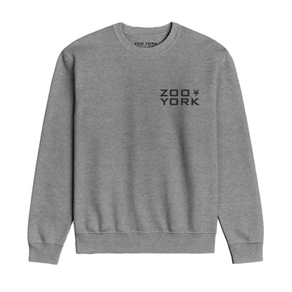 ZOO YORK INSTITUTE CREW SWEAT HEATHER GREY
