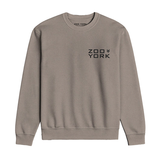 ZOO YORK INSTITUTE CREW SWEAT STONE