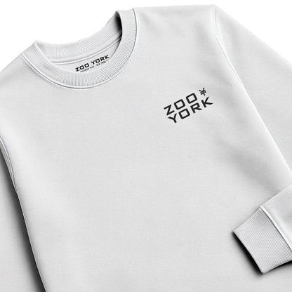 ZOO YORK INSTITUTE CREW SWEAT LITE WHITE